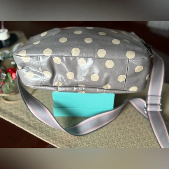 Cath Kidston Button Spot Crossbody Bag Gray Oilcloth - Picture 6 of 11